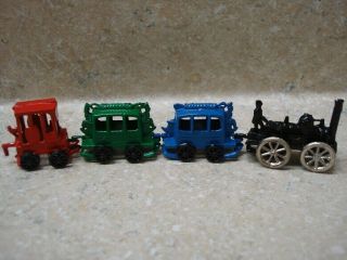 Dollhouse Miniatures Metal Toy Train With Turning Wheels