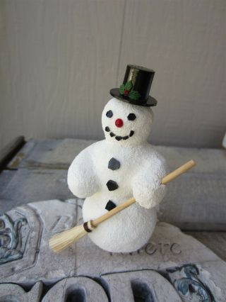 Dollhouse Miniature Christmas Winter Snowman Signed Sam 4 " Figure