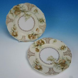 Ohme Old Ivory Silesia 73 Porcelain - 2 Luncheon Plates