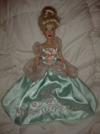 Disney Princess Brass Key Porcelain Doll Cinderella 16 "