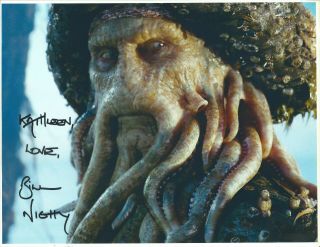 Bill Nighy Pirates Of The Caribbean Hand Signed Autographed Photo
