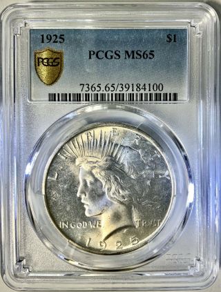 1925 P Peace Dollar PCGS MS65 TrueView - Has Not Been To CAC 3