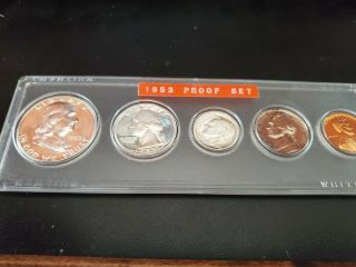 1953 United States Silver Proof Coin Set In Hard Case,  A999