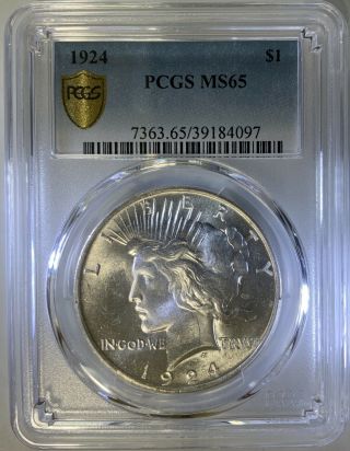 1924 P Peace Dollar PCGS MS65 TrueView - Has Not Been To CAC 3