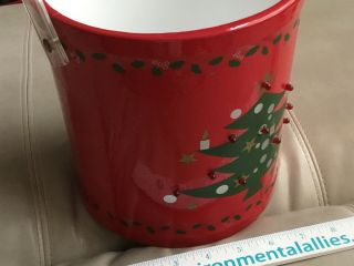 Waechtersbach 8”h Multi - Red/green/white Christmastree Themed Ice - Bucket