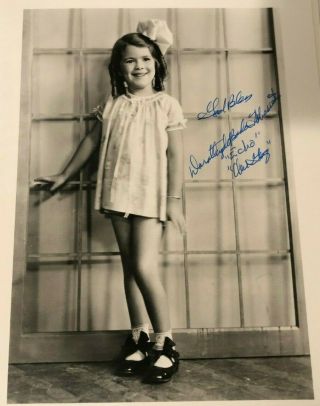 Dorothy Deborba Signed Photo 8x10 Our Gang Echo Actress Authentic Autograph