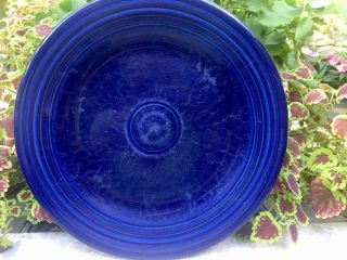 (4) Fiesta Ware Homer Laughlin Cobalt Blue 10 5/8 " Dinner Plates