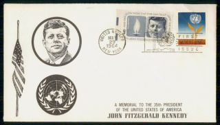 Mayfairstamps Us Fdc 1964 United Nations Mixed Frank Jfk Stamp First Day Cover W