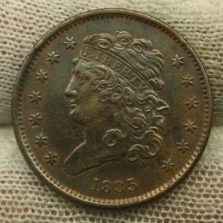 1835 Classic Head Half Cent X1357 United States Antique Cent Copper 1/2c