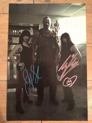 Soska Sisters Signed 8 X 12 Photo Autograph Horror Twisted Twins See No Evil