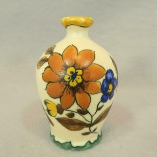 Gouda Art Pottery Miniature Vase - Cabinet Vase