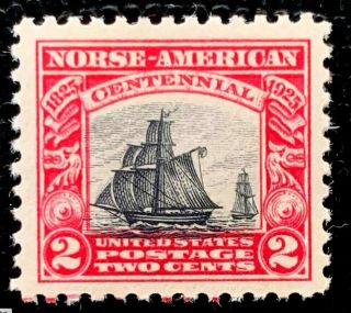 1925 US Stamp SC 620 - 621 Norse - American Set Well Centered 2