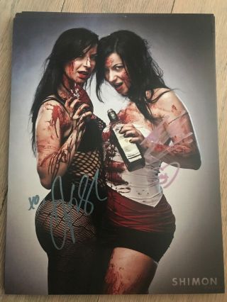 Soska Sisters Signed 9 X 12 Photo Autograph Horror Twisted Twins See No Evil
