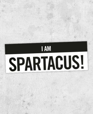 I Am Spartacus Sticker Inspired By The 1960s,  Stanley Kubrick Film Kirk Douglas