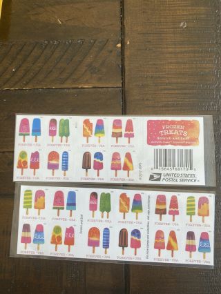 2018 Us Stamp - Frozen Treats - Forever Booklet Of 20