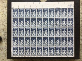 Us 2046 Babe Ruth 1983 Mnh 20cent Sheet Of 50 George Herman Ruth