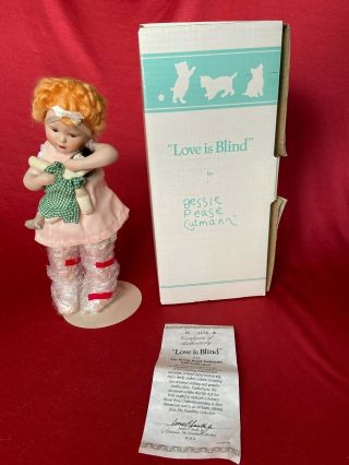 11 " Love Is Blind Hamilton Porcelain Doll 1990 Bessie Pease Gutmann