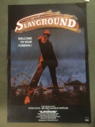 Slayground British Film Poster 1983 Mel Smith Peter Coyote