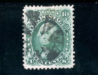 Usastamps Vf Us 1861 Civil War Issue Washington Scott 68 Fancy Cancel