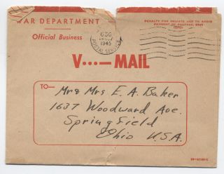 World War Ii Vmail Items,  1944 - 1945 [y1481]