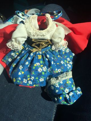 Madame Alexander Vintage Gretel Dress,  Apron & Hat For Doll 8”