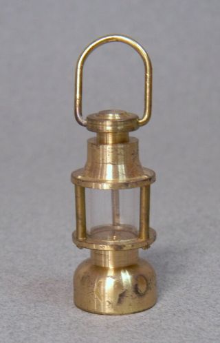 Solid Brass Dollhouse Miniature - Lantern W/ Moveable Handle