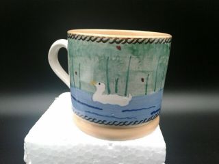 Landscape Duck By Nicholas Mosse Pottery Large 2 3/4 Mug Made In Ireland