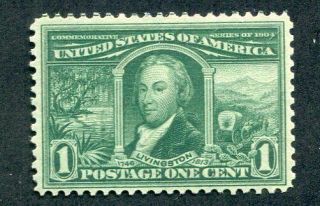 1904 U.  S.  Scott 323 One Cent Louisiana Purchase Expo Stamp Never Hinged
