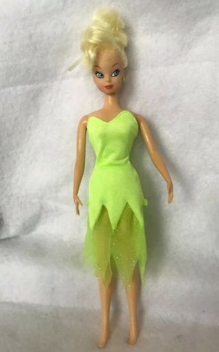 Disney Store Classic Princess Tinker Bell Doll Pixie Barbie 11.  5 " Peter Pan