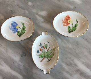 Small Bowls & Ashtray Herend Hungary Rothschild Hand Painted