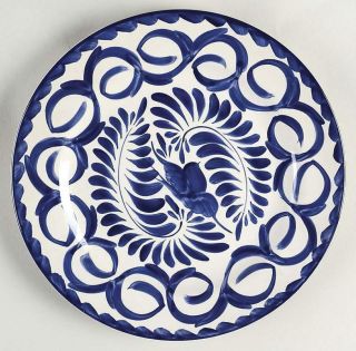 Anfora (mexico) Puebla Blue Dinner Plate 5463096