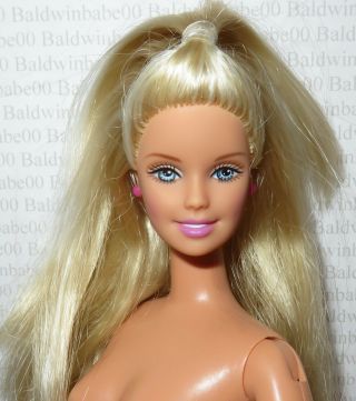 (g24) Nude Barbie Blonde Blue Eyes Spanish Teacher Generation Ceo Doll For Ooak