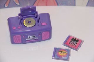 Barbie Purple Boombox Radio Cd Player/cd 