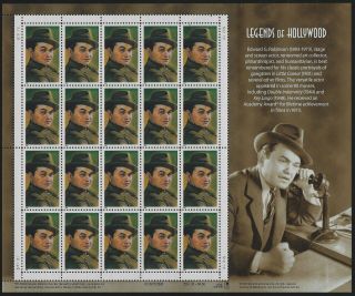 Us Mnh Stamps - Scott 3446 - Legends Of Hollywood - Edward G.  Robinson Sheet