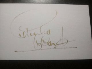 Petula Clark Authentic Hand Signed Autograph 3x5 Index Card - Famous Singer