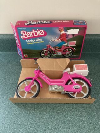 Vtg 1983 Barbie Motor Bike Scooter Mattel 4856 Wheels