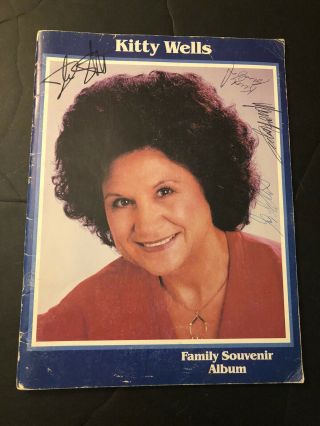 Kitty Wells Family Souvenir Album,  Signed By Kitty,  Johnny And Bobby Wright