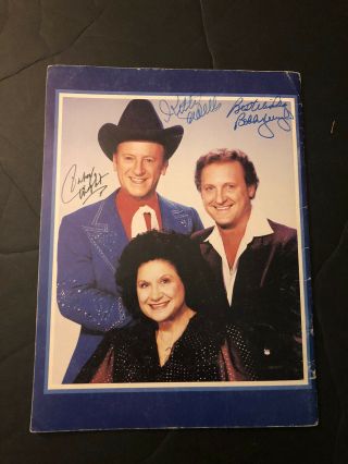 KITTY WELLS Family Souvenir Album,  SIGNED by Kitty,  Johnny and Bobby Wright 2