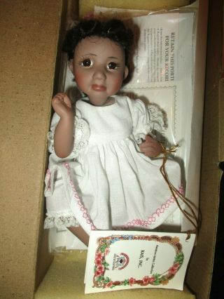 Melissa Mccrory Petra 8 " Miniature Afro American Doll Kais Mib W/coa 73/2000