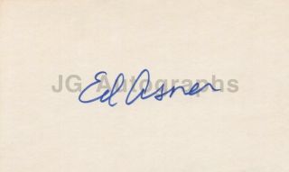 Ed Asner - Iconic Television Actor - Authentic Autograph