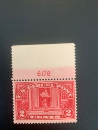Us Scott Q2 Parcel Post Stamp Plate Number Single Never Hinged