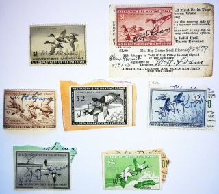 Duck Stamps 1946 1947 1954 1956 1957 1958 1959 Migratory Bird Hunting