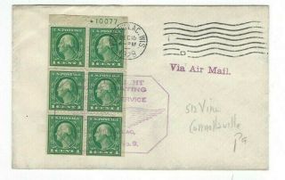 1928 Fond Du Lac Wil To Connellsville Pa,  1c Booklet Pane