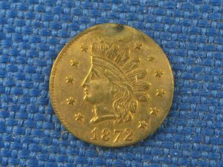 1872 California Gold 1/2 Dollar Coin Token