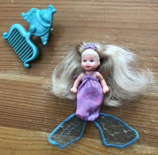 Barbie Magical Mermaid Jointed Baby Krissy Princess Doll 2000