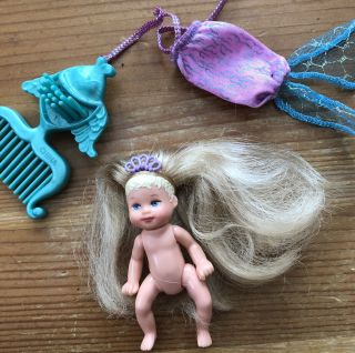 Barbie Magical Mermaid Jointed Baby Krissy Princess Doll 2000 3