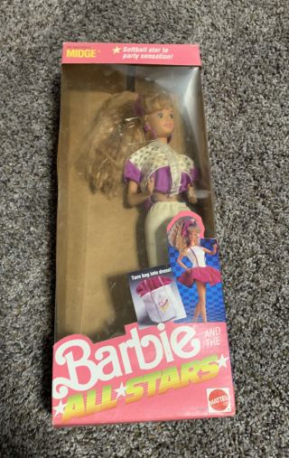 Mattel Barbie 1989 All Stars Midge