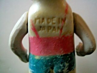 Antique Vintage All Bisque Porcelain Doll Made in Japan 4.  5 