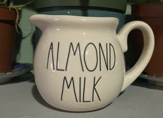 Rae Dunn Almond Milk Creamer Pitcher Cream Pour Ceramic Ll Vhtf