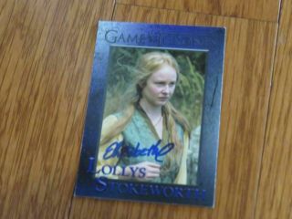 Jacob Anderson Autographed Game Of Thrones Card Signed Lollys Stokeworth